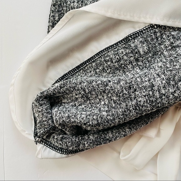 Sophia + Zeke Women's Career Wear Tank White Collar Heather Gray Size Medium - Picture 4 of 4